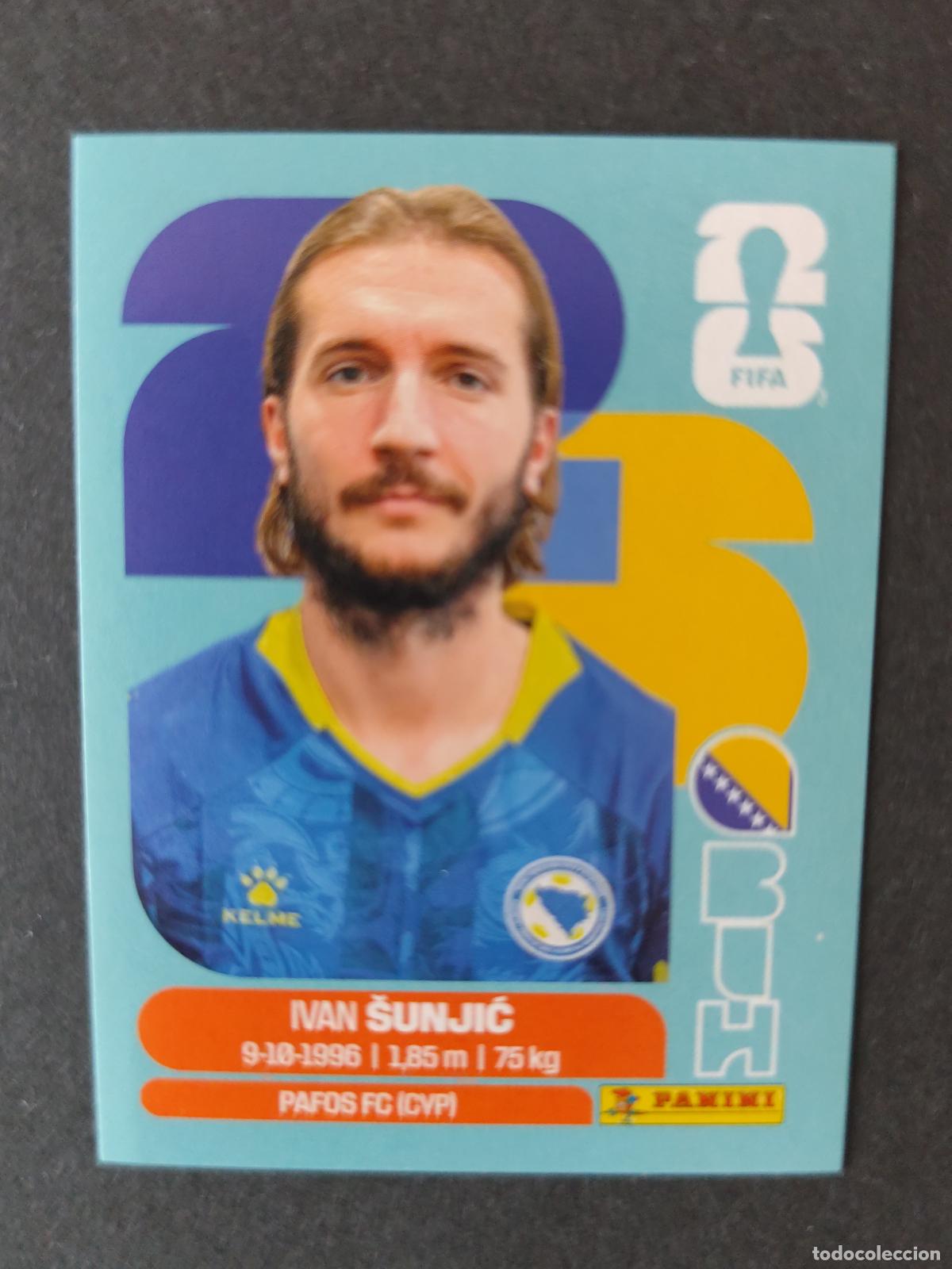 Cromos de f&uacute;tbol: BIH11 IVAN &Scaron;UNJIĆ 11 BOSNIA HERZEGOVINA MUNDIAL FIFA WORLD CUP 2026 STICKER PANINI SIN PEGAR