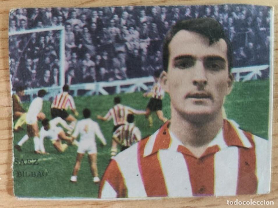 Cromos de f&uacute;tbol: CROMO FUTBOL EDITORIAL FHER 1962 SAEZ ATHLETIC BILBAO NUNCA PEGADO