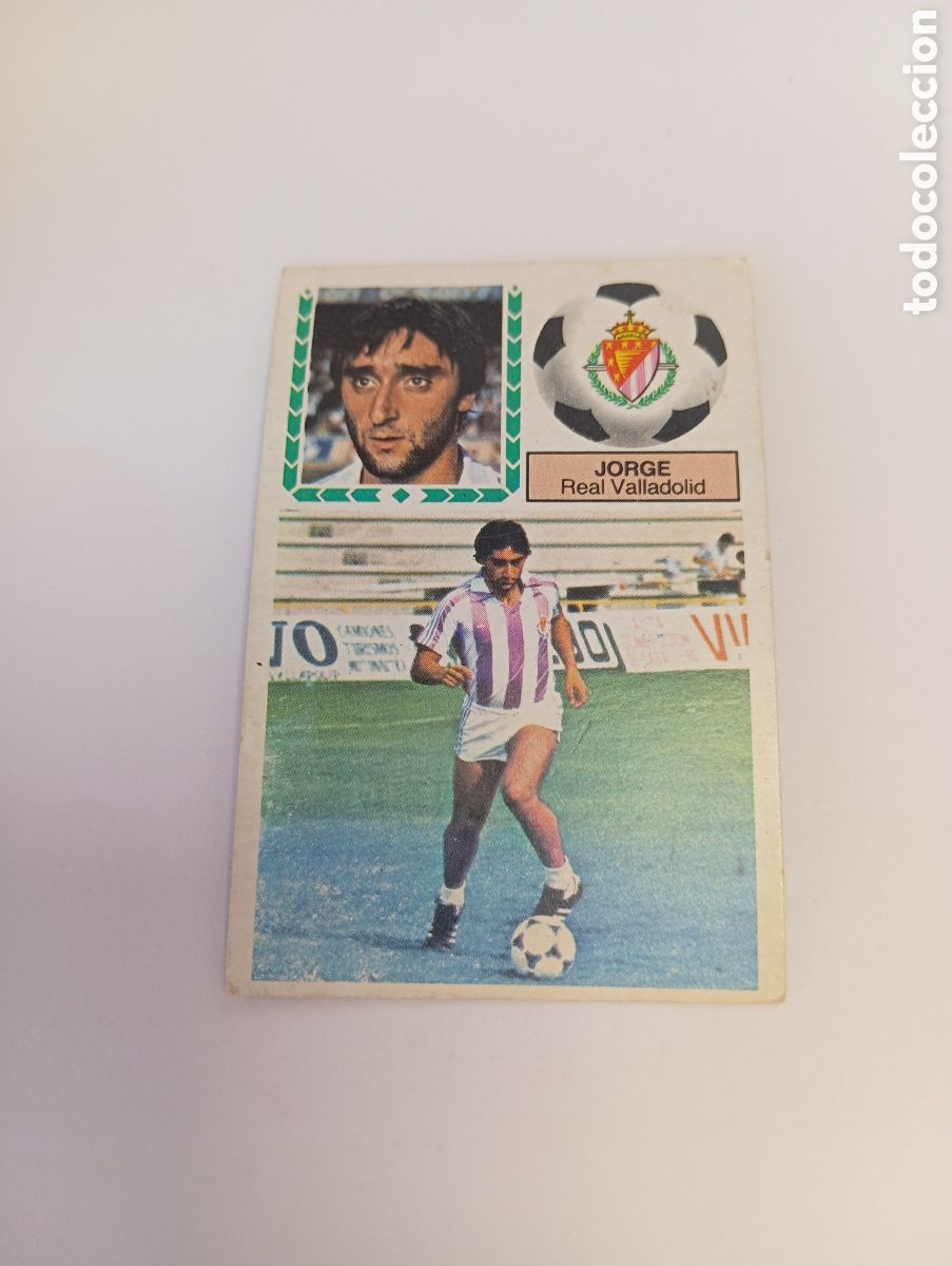 Cartes &agrave; collectionner de Football: JORGE Valladolid Liga Este 1983 1984 NUEVO 83 84 SIN PEGAR