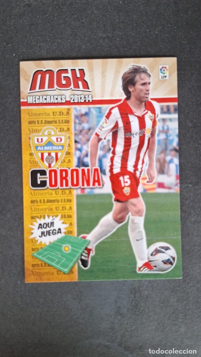 Cromos de f&uacute;tbol: L1 CORONA U. D. ALMERIA 10 PANINI MEGACRACKS 2013 2014 13 14