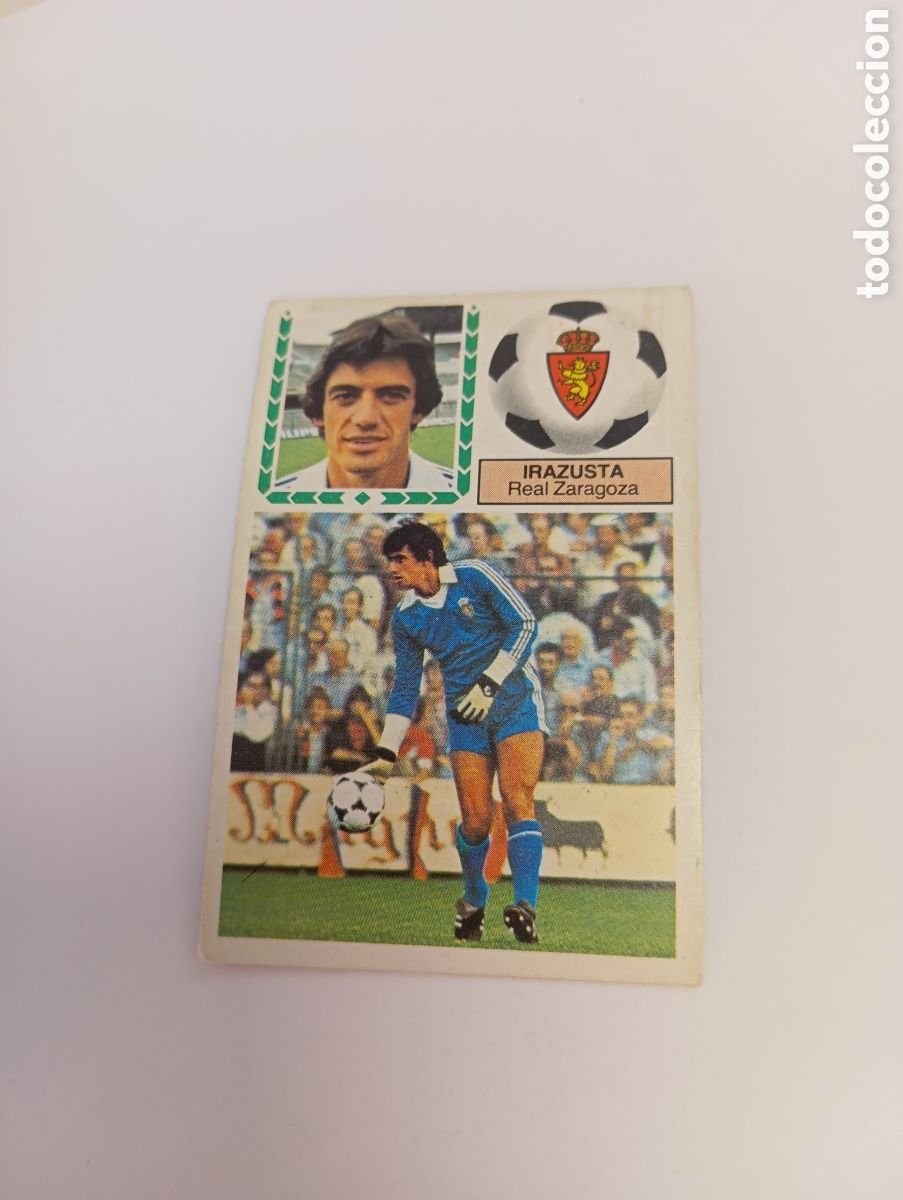 Cromos de f&uacute;tbol: IRAZUSTA BAJA Zaragoza Liga Este 1983 1984 NUEVO 83 84 SIN PEGAR