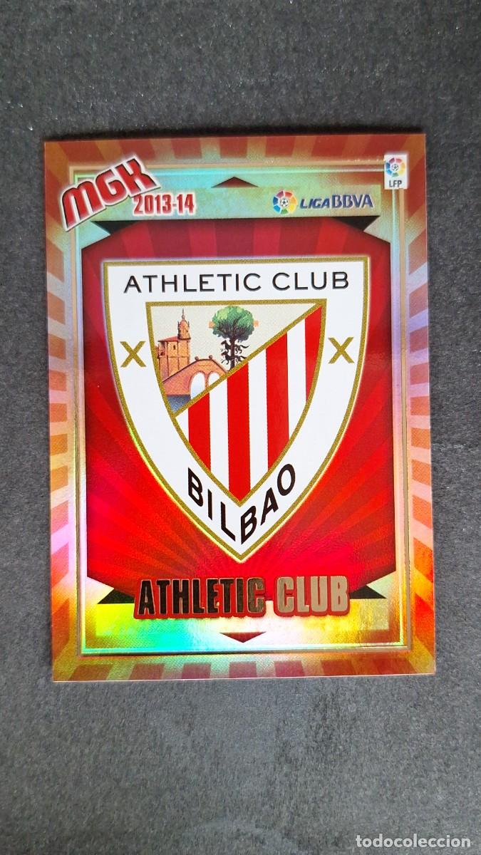 Cromos de f&uacute;tbol: L1 ESCUDO ATHLETIC CLUB DE BILBAO 19 PANINI MEGACRACKS 2013 2014 13 14
