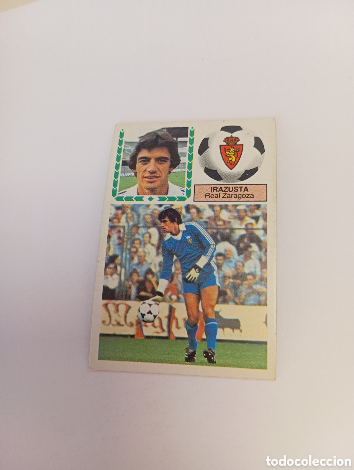 Cromos de f&uacute;tbol: IRAZUSTA BAJA Zaragoza Liga Este 1983 1984 NUEVO 83 84 SIN PEGAR