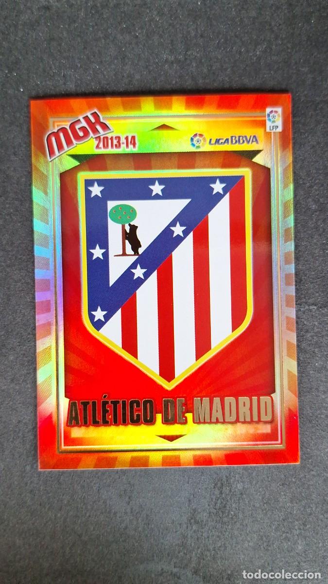Cromos de f&uacute;tbol: L1 ESCUDO ATLETICO DE MADRID 37 PANINI MEGACRACKS 2013 2014 13 14