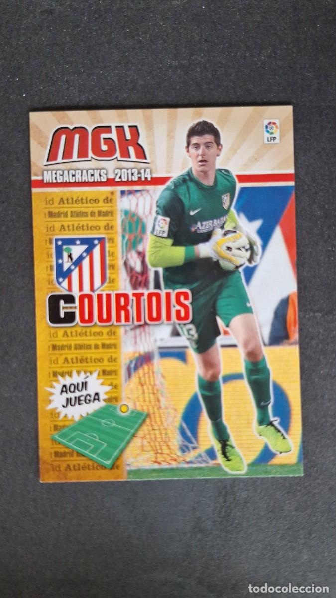 Cromos de f&uacute;tbol: L1 COURTOIS ATLETICO DE MADRID 38 PANINI MEGACRACKS 2013 2014 13 14