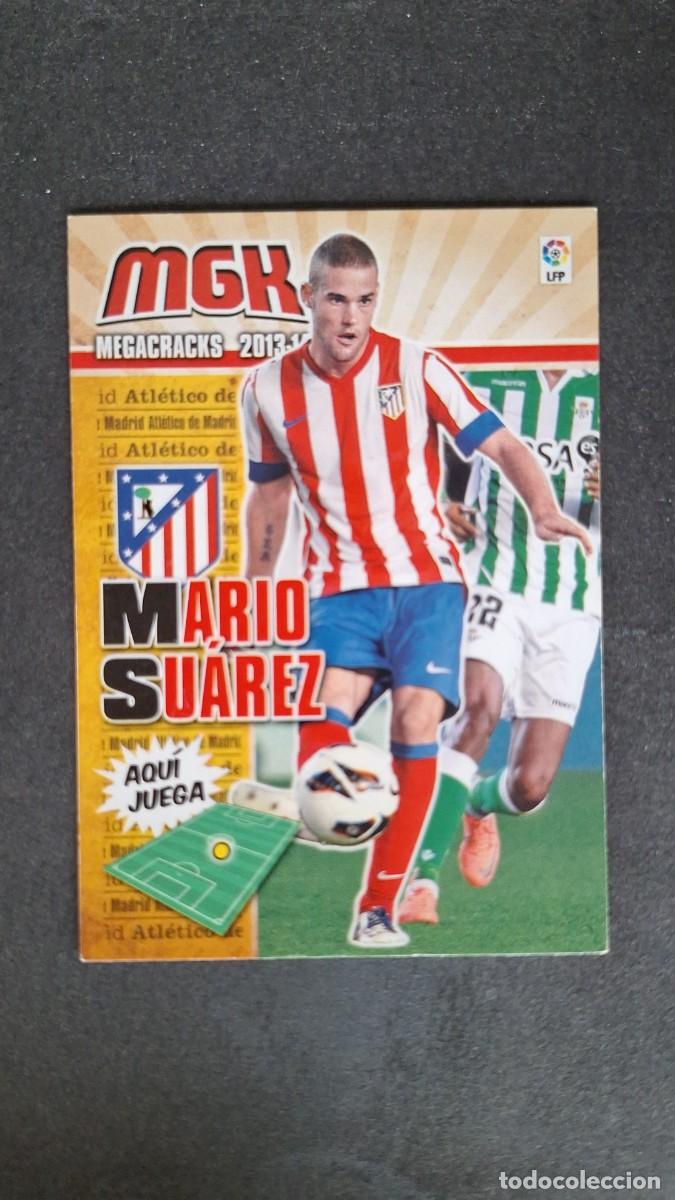 Cromos de f&uacute;tbol: L1 MARIO SUAREZ ATLETICO DE MADRID 46 PANINI MEGACRACKS 2013 2014 13 14