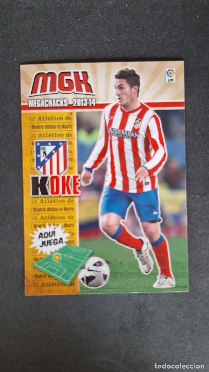 Cromos de f&uacute;tbol: L1 KOKE ATLETICO DE MADRID 49 PANINI MEGACRACKS 2013 2014 13 14
