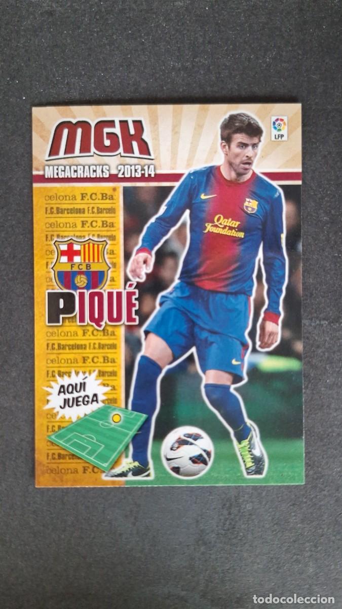 Cromos de f&uacute;tbol: L1 PIQUE F. C. BARCELONA 58 PANINI MEGACRACKS 2013 2014 13 14
