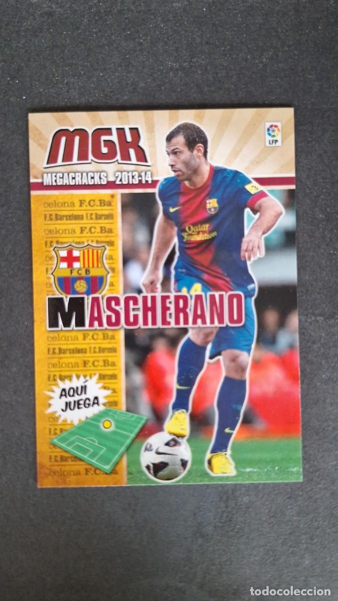 Cromos de f&uacute;tbol: L1 MASCHERANO F. C. BARCELONA 60 PANINI MEGACRACKS 2013 2014 13 14