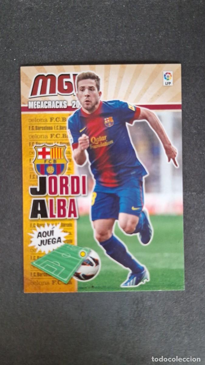 Cromos de f&uacute;tbol: L1 JORDI ALBA F. C. BARCELONA 61 PANINI MEGACRACKS 2013 2014 13 14