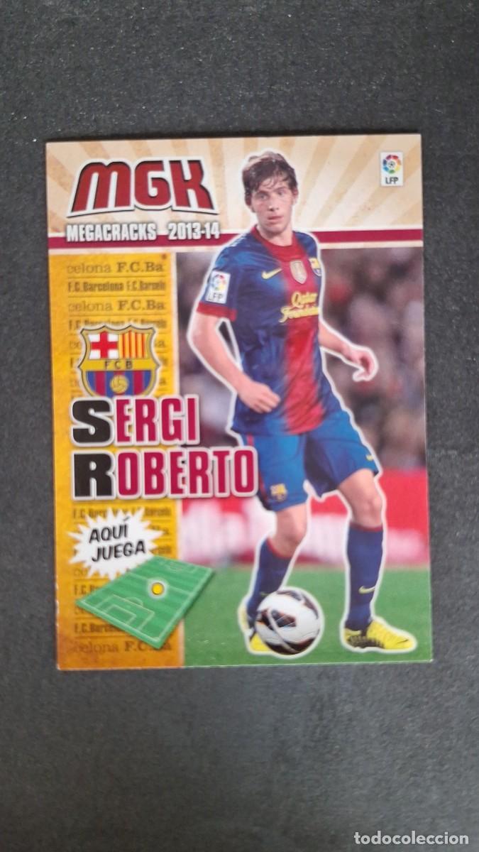 Cromos de f&uacute;tbol: L1 SERGI ROBERTO F. C. BARCELONA 70 PANINI MEGACRACKS 2013 2014 13 14