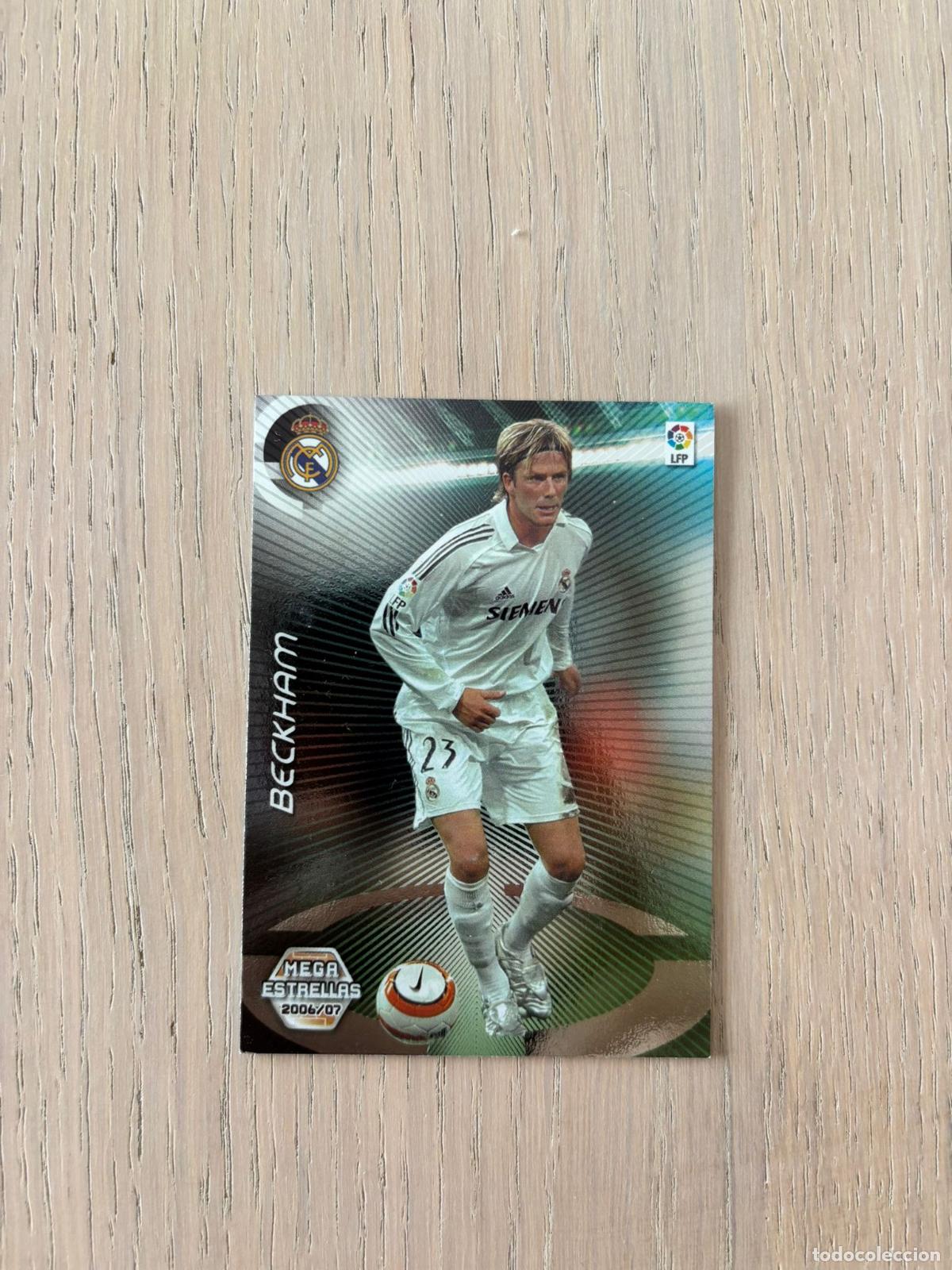 Cromos de f&uacute;tbol: 369 BECKHAM MEGA ESTRELLAS REAL MADRID CROMOS ALBUM MEGACRACKS LIGA FUTBOL 2006-2007 06-07