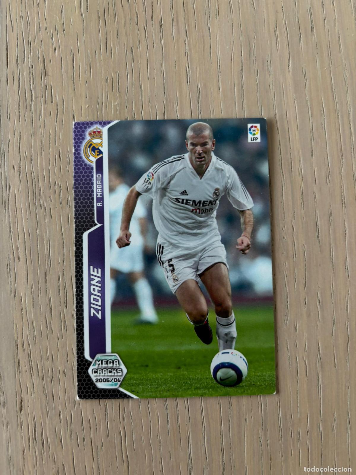 Cromos de f&uacute;tbol: LIGA 2005 2006 05 06 MEGACRACKS PANINI N 195 ZIDANE REAL MADRID