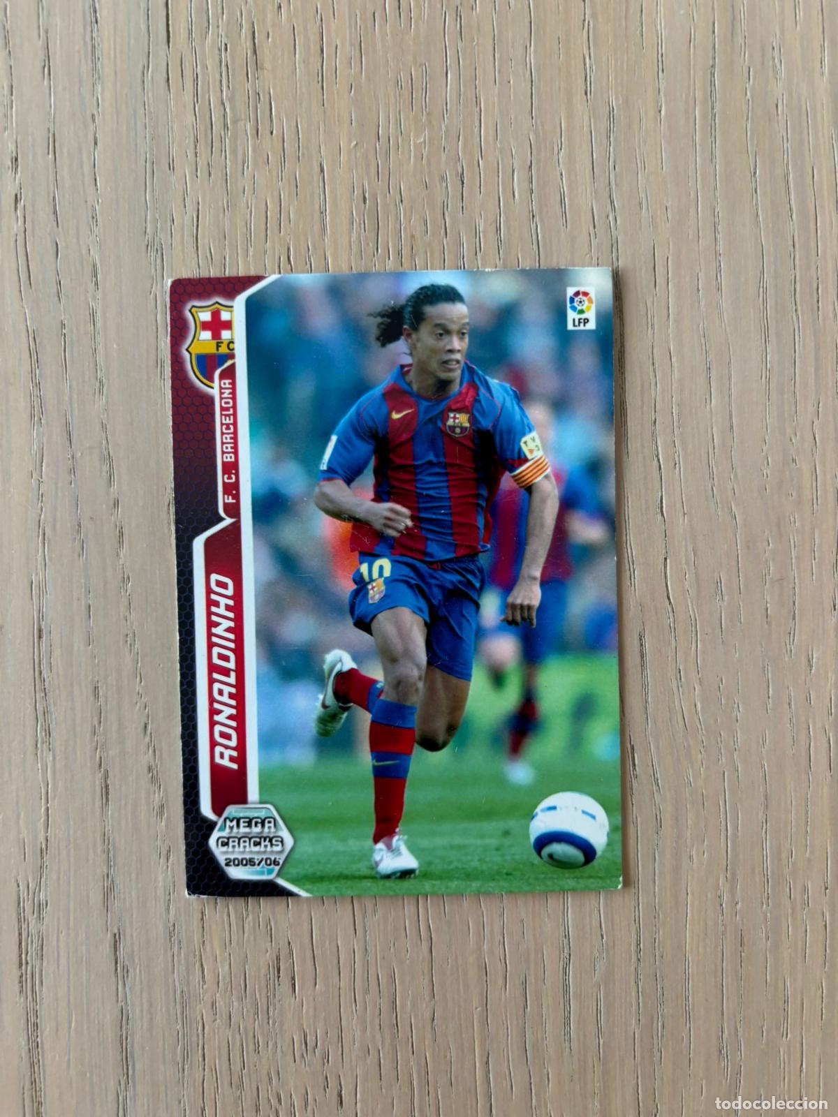 Cromos de f&uacute;tbol: MEGACRACKS 2005 2006 05 06 - PANINI - 69 RONALDINHO - FC. BARCELONA CP1