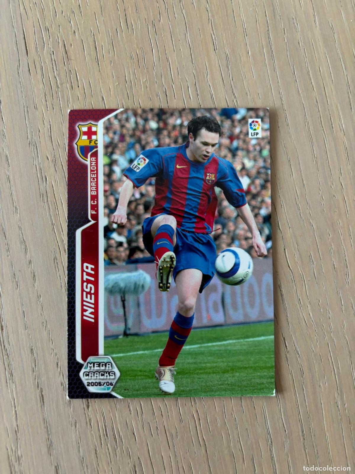 Cromos de f&uacute;tbol: CROMO INIESTA n&ordm; 67 MEGACRACKS PANINI 2005 2006 FC BARCELONA