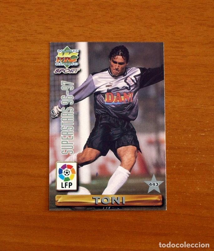 Cartes &agrave; collectionner de Football: R.C.D. Espa&ntilde;ol-Espanyol -N&ordm; 443 Toni-Higuera Superstars -Mundicromo Las Fichas Liga 1996-1997-96-97