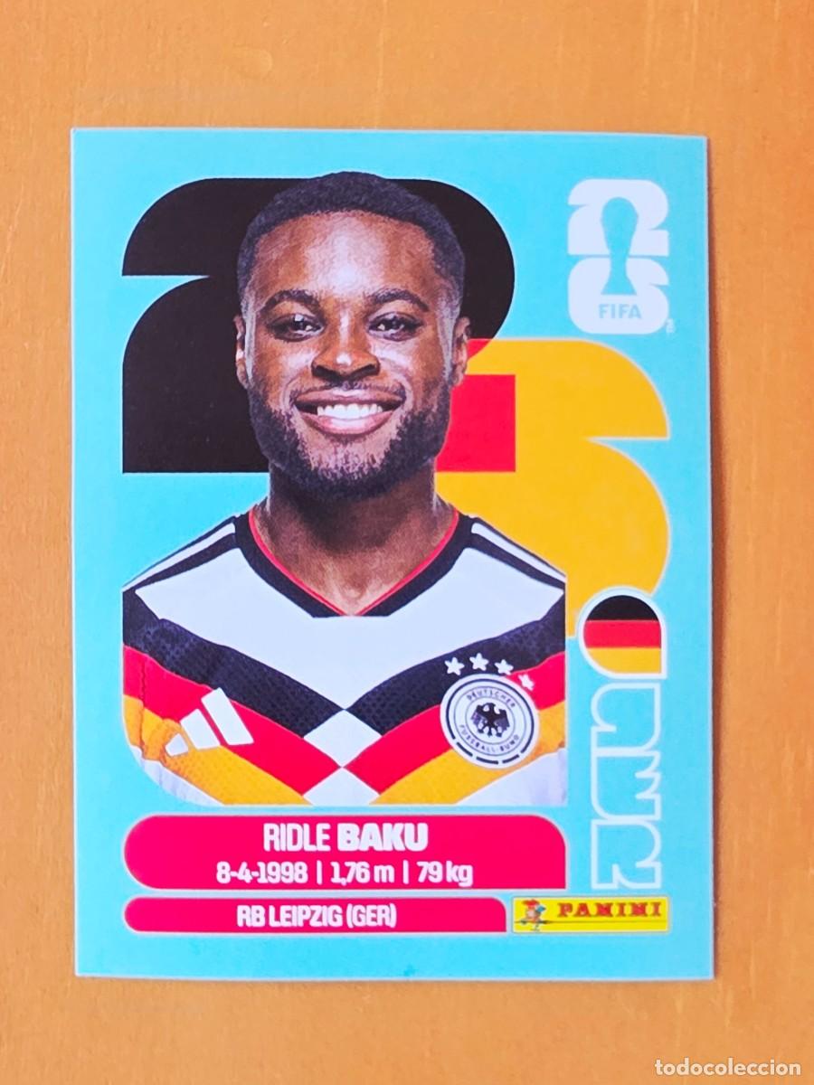 Cromos de f&uacute;tbol: GER 8 Ridle Baku, Alemania, Panini FIFA World Cup Mundial 2026 Sticker