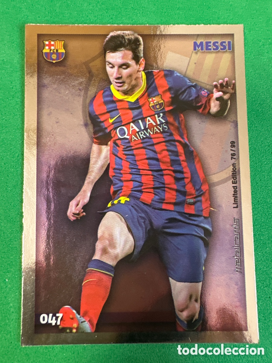 Cromos de Futebol: 47 MESSI(F.C.BARCELONA) 76/99 MUNDICROMO 2015 14 15 LIMITED EDITION