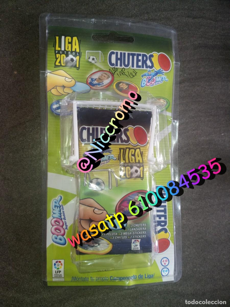 Cromos de f&uacute;tbol: blister liga futbol 2001 chuters boomer sin abrir cromos chicles tazos ,sin abrir + en descripcion