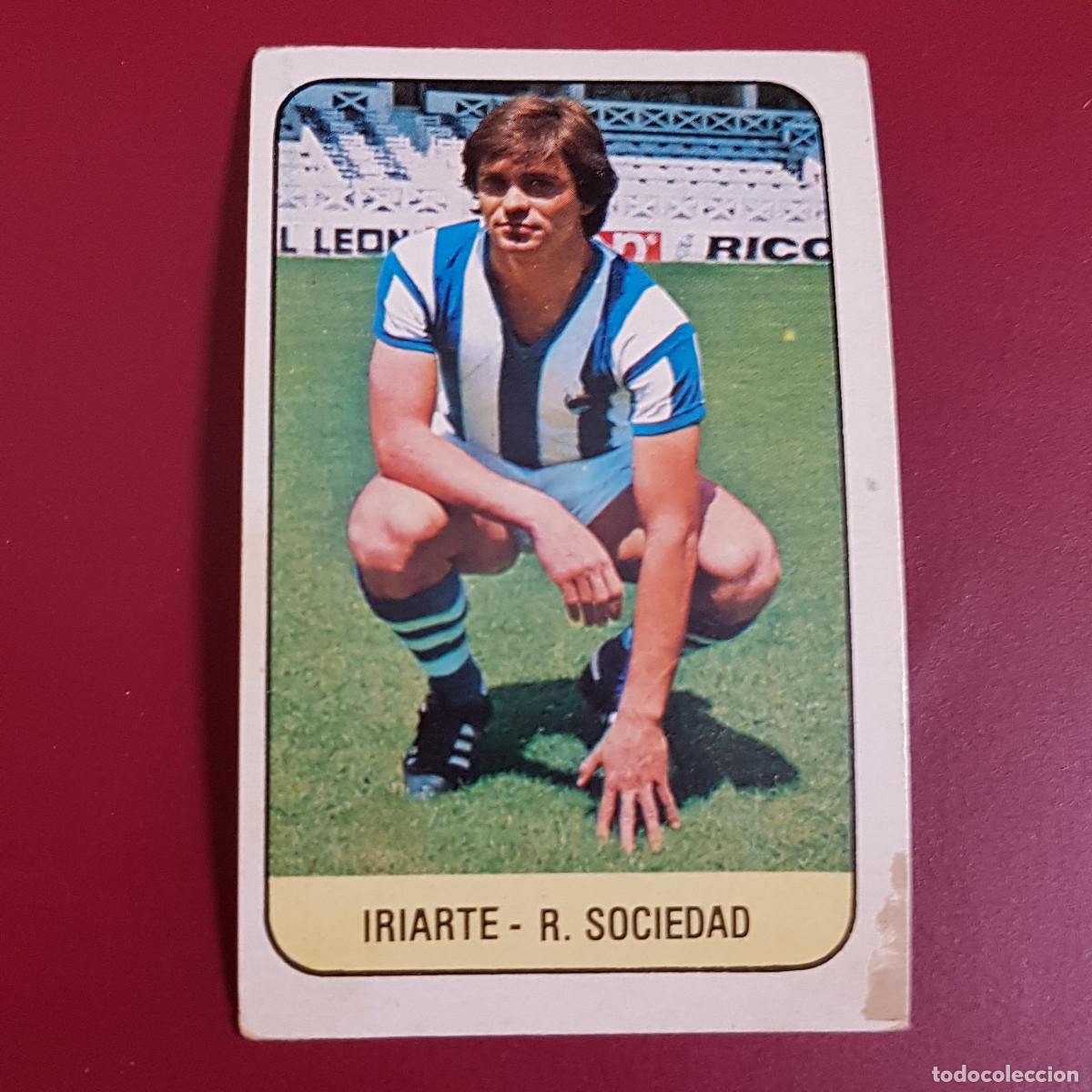 Fu&szlig;ball-Sticker: ESTE - LIGA 78 79 - 1978 1979 - UN CROMO - REAL SOCIEDAD - IRIARTE - NUNCA PEGADO