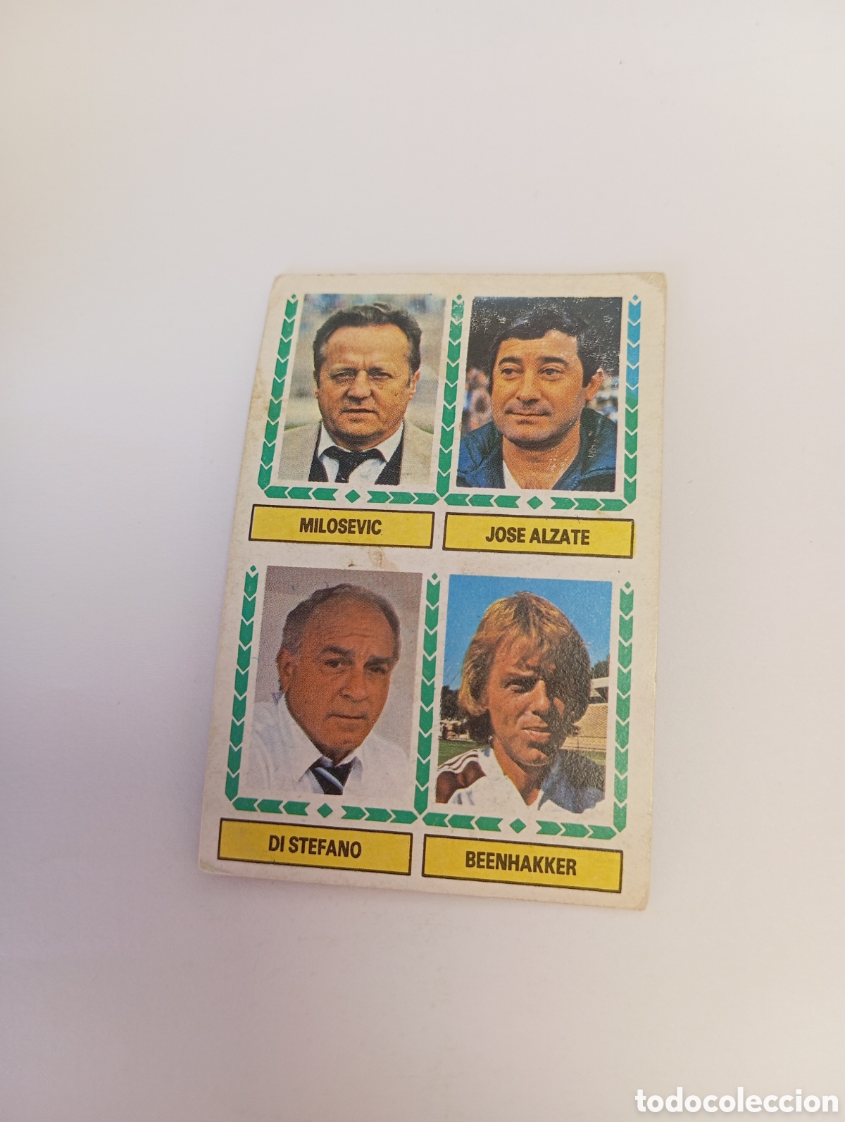 Cromos de f&uacute;tbol: MILOSEVIC ALZATE DI STEFANO BEENHAKKER Liga Este ENTRENADORES 1983 1984 NUEVO 83 84 SIN PEGAR
