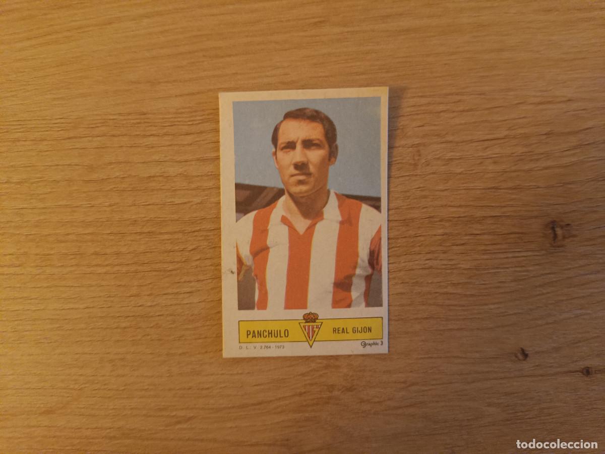 Fu&szlig;ball-Sticker: CROMO DE FUTBOL LIGA ESTE PANCHULO REAL GIJON DESPEGADO 73 74 1973 1974 D626
