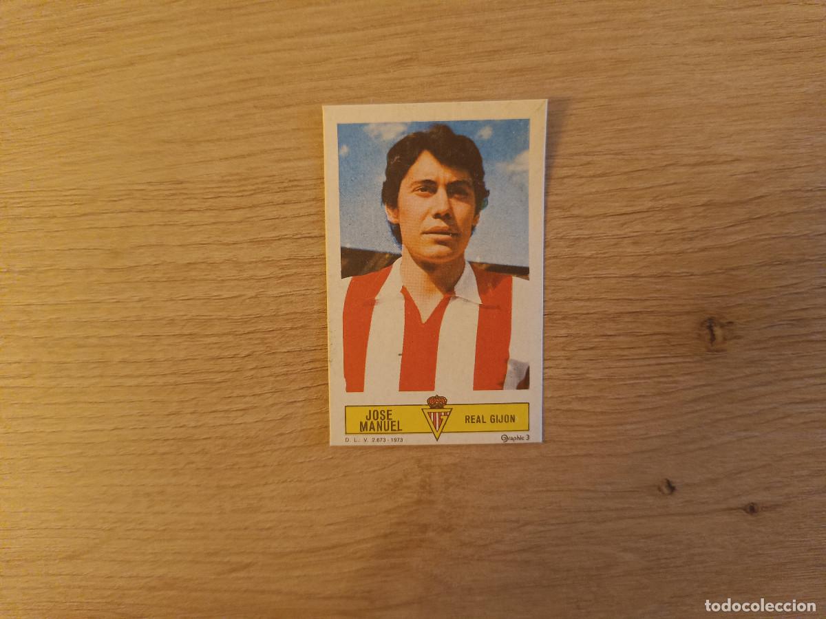 Cromos de f&uacute;tbol: CROMO DE FUTBOL LIGA ESTE JOSE MANUEL REAL GIJON DESPEGADO 73 74 1973 1974 D626