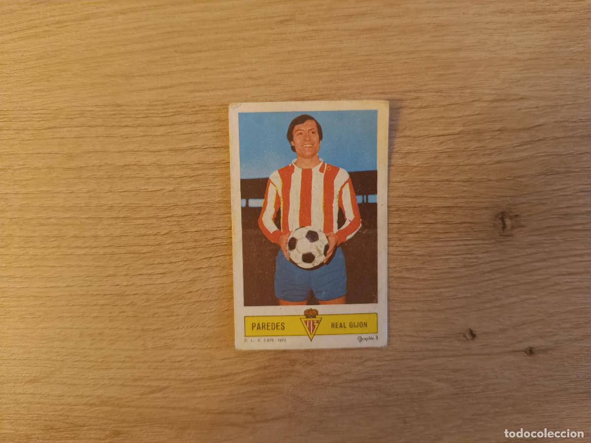 Cromos de f&uacute;tbol: CROMO DE FUTBOL LIGA ESTE PAREDES REAL GIJON DESPEGADO 73 74 1973 1974 D626