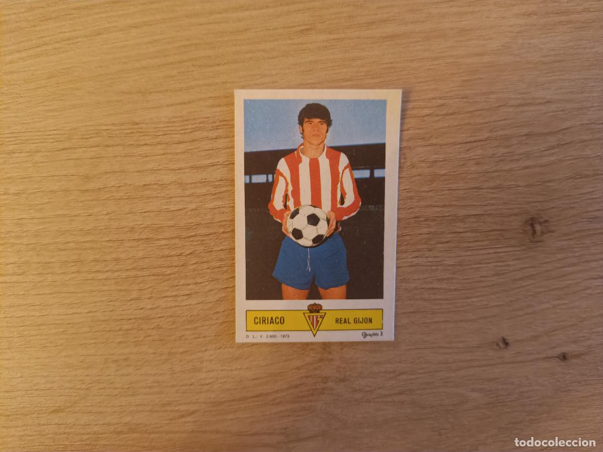 Cromos de f&uacute;tbol: CROMO DE FUTBOL LIGA ESTE CIRIACO REAL GIJON DESPEGADO 73 74 1973 1974 D626