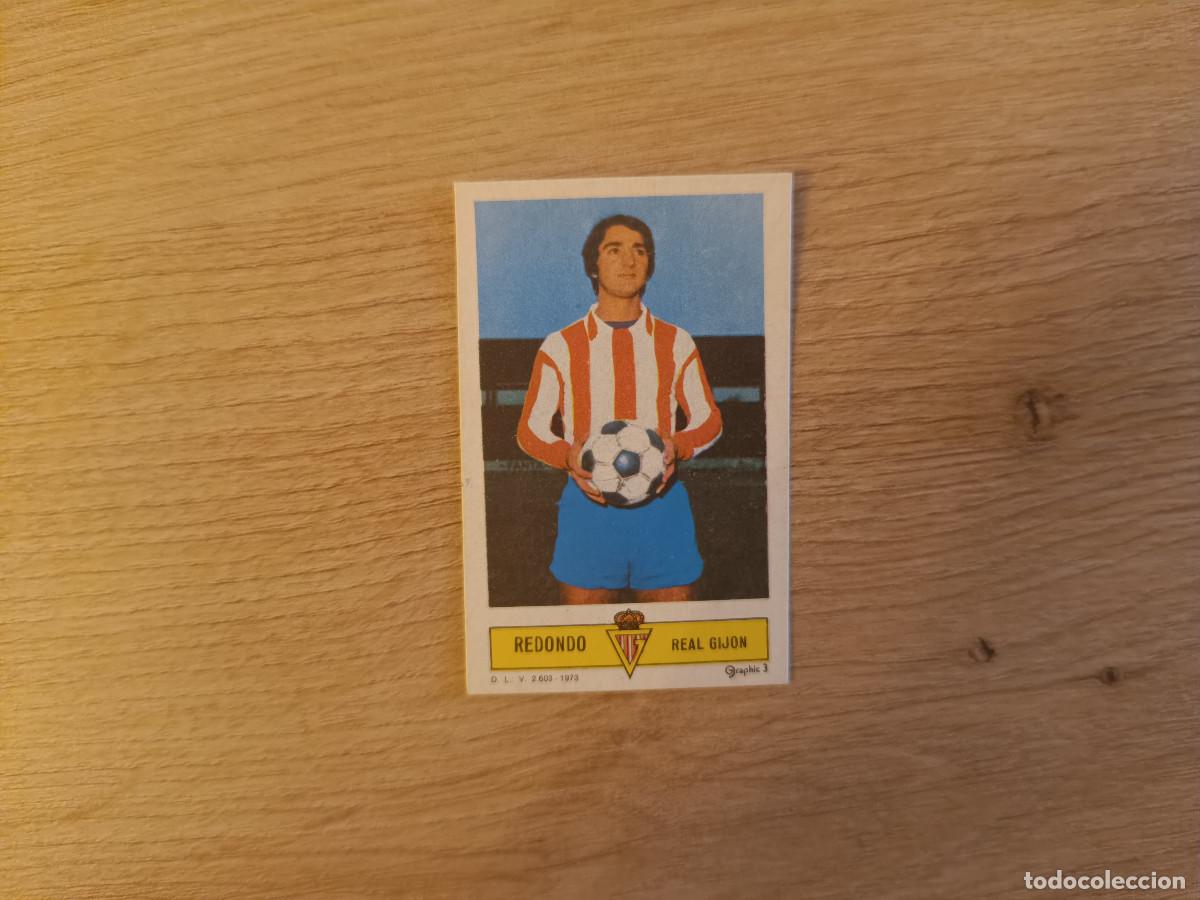 Cromos de f&uacute;tbol: CROMO DE FUTBOL LIGA ESTE REDONDO REAL GIJON DESPEGADO 73 74 1973 1974 D626