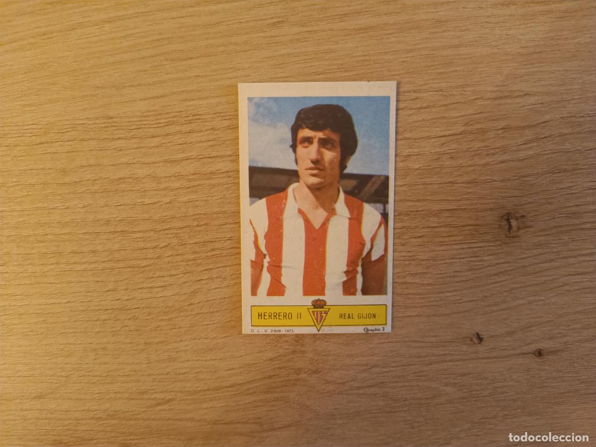 Cromos de f&uacute;tbol: CROMO DE FUTBOL LIGA ESTE HERRERO II REAL GIJON DESPEGADO 73 74 1973 1974 D626