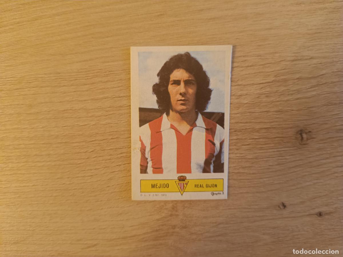Cromos de f&uacute;tbol: CROMO DE FUTBOL LIGA ESTE MEJIDO REAL GIJON DESPEGADO 73 74 1973 1974 D626