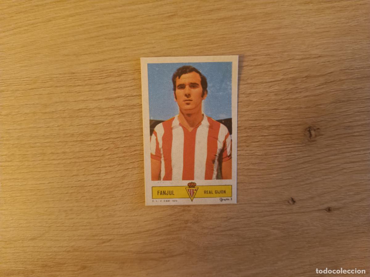 Cromos de f&uacute;tbol: CROMO DE FUTBOL LIGA ESTE FANJUL REAL GIJON DESPEGADO 73 74 1973 1974 D626