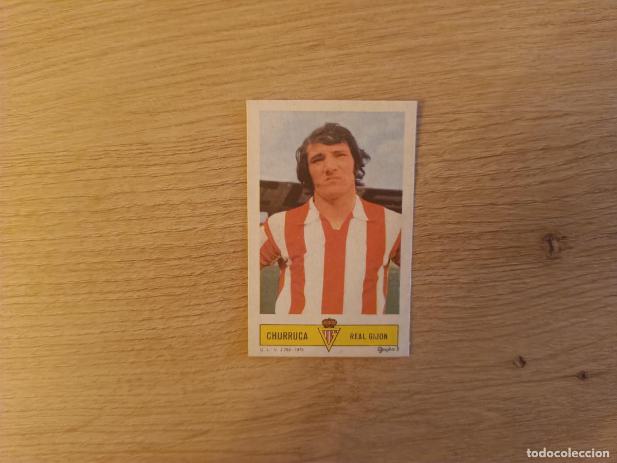 Cromos de f&uacute;tbol: CROMO DE FUTBOL LIGA ESTE CHURRUCA REAL GIJON DESPEGADO 73 74 1973 1974 D626