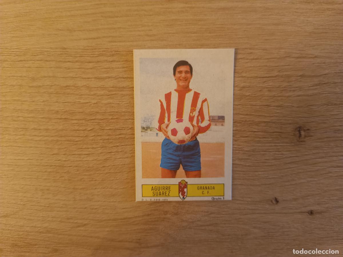 Fu&szlig;ball-Sticker: CROMO DE FUTBOL LIGA ESTE AGUIRRE SUAREZ GRANADA DESPEGADO 73 74 1973 1974 D626