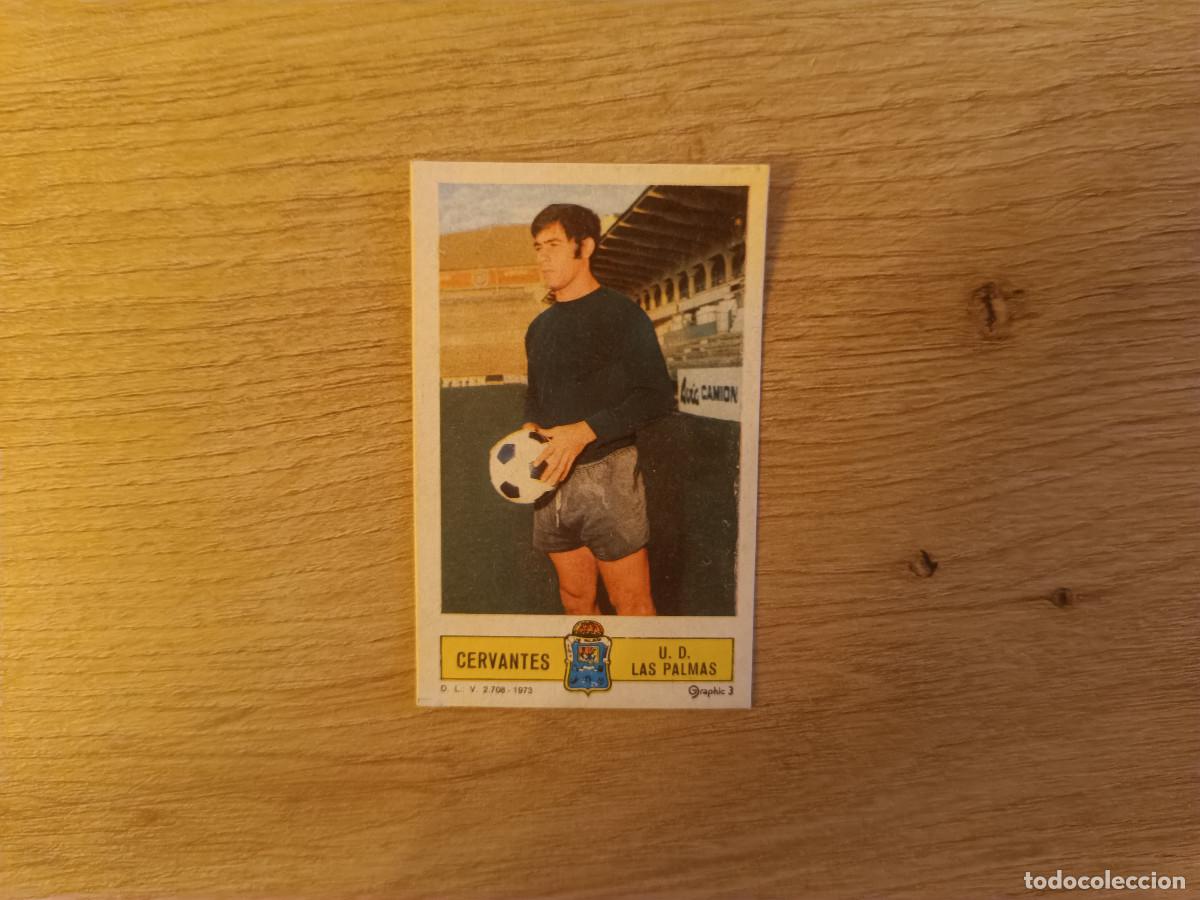 Cromos de f&uacute;tbol: CROMO DE FUTBOL LIGA ESTE CERVANTES LAS PALMAS DESPEGADO 73 74 1973 1974 D626