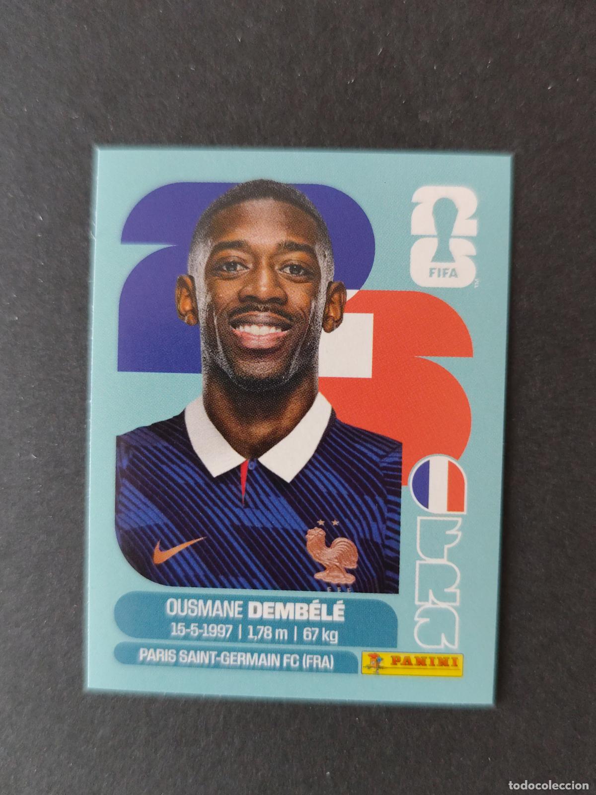 Cromos de f&uacute;tbol: FRA15 OUSMANE DEMB&Eacute;L&Eacute; 15 FRANCIA MUNDIAL FIFA WORLD CUP 2026 STICKER PANINI SIN PEGAR