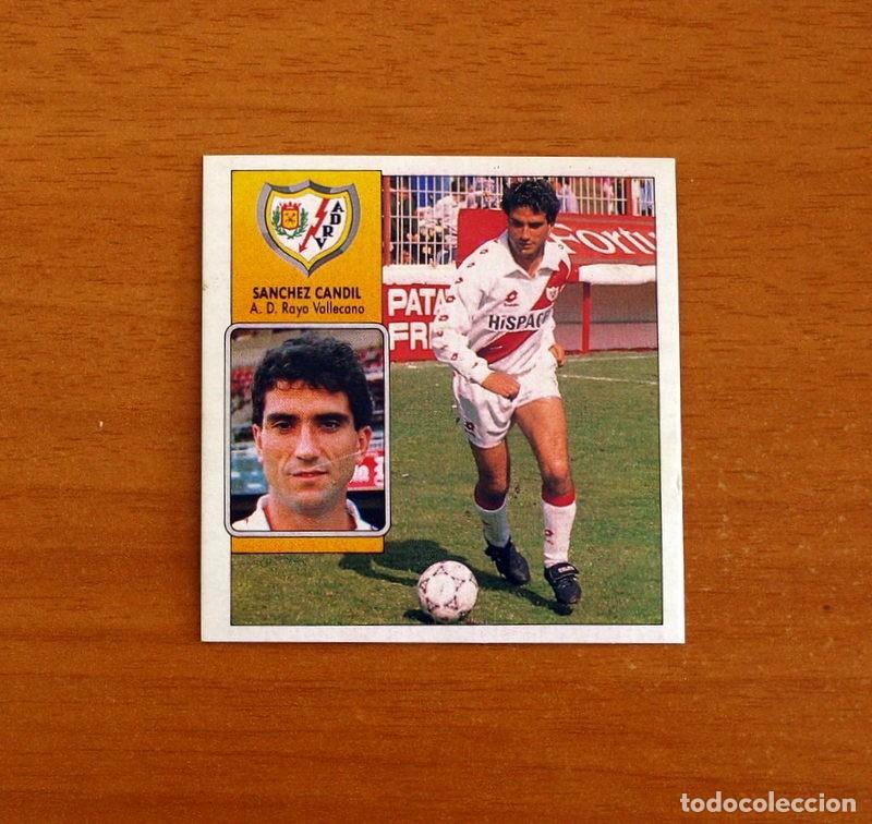 Fu&szlig;ball-Sticker: Rayo Vallecano - S&aacute;nchez Candil - BAJA - Ediciones Este Liga 1992-1993, 92-93 - Nunca pegado