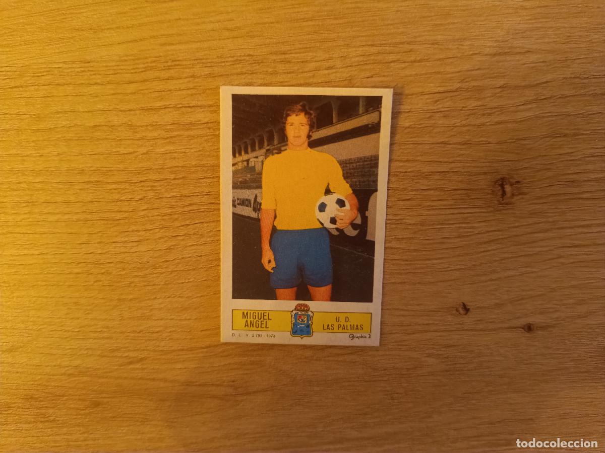 Fu&szlig;ball-Sticker: CROMO DE FUTBOL LIGA ESTE MIGUEL ANGEL LAS PALMAS DESPEGADO 73 74 1973 1974 D626