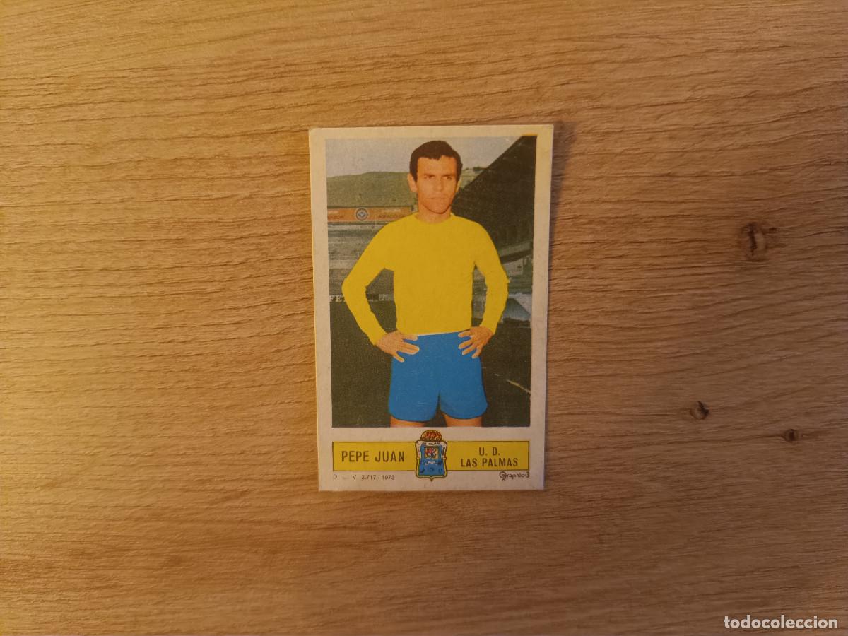 Fu&szlig;ball-Sticker: CROMO DE FUTBOL LIGA ESTE PEPE JUAN LAS PALMAS DESPEGADO 73 74 1973 1974 D626