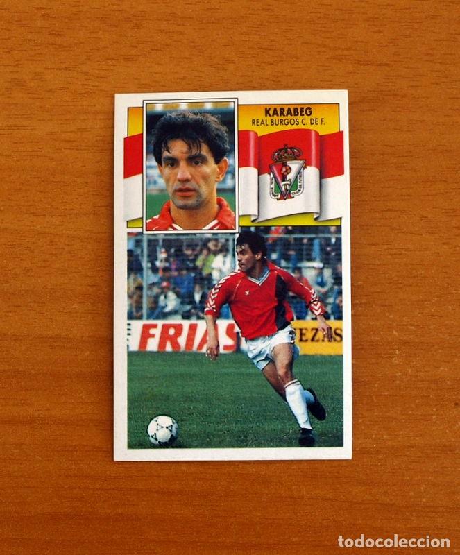 Fu&szlig;ball-Sticker: Real Burgos - Karabeg - Ediciones Este Liga 1990-1991, 90-91 - Nunca pegado