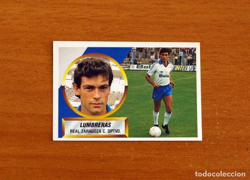Cromos de Futebol: Real Zaragoza - Lumbreras N&ordm; 9 - Ediciones Este Liga 1988-1989, 88-89 - Cromo Nunca Pegado