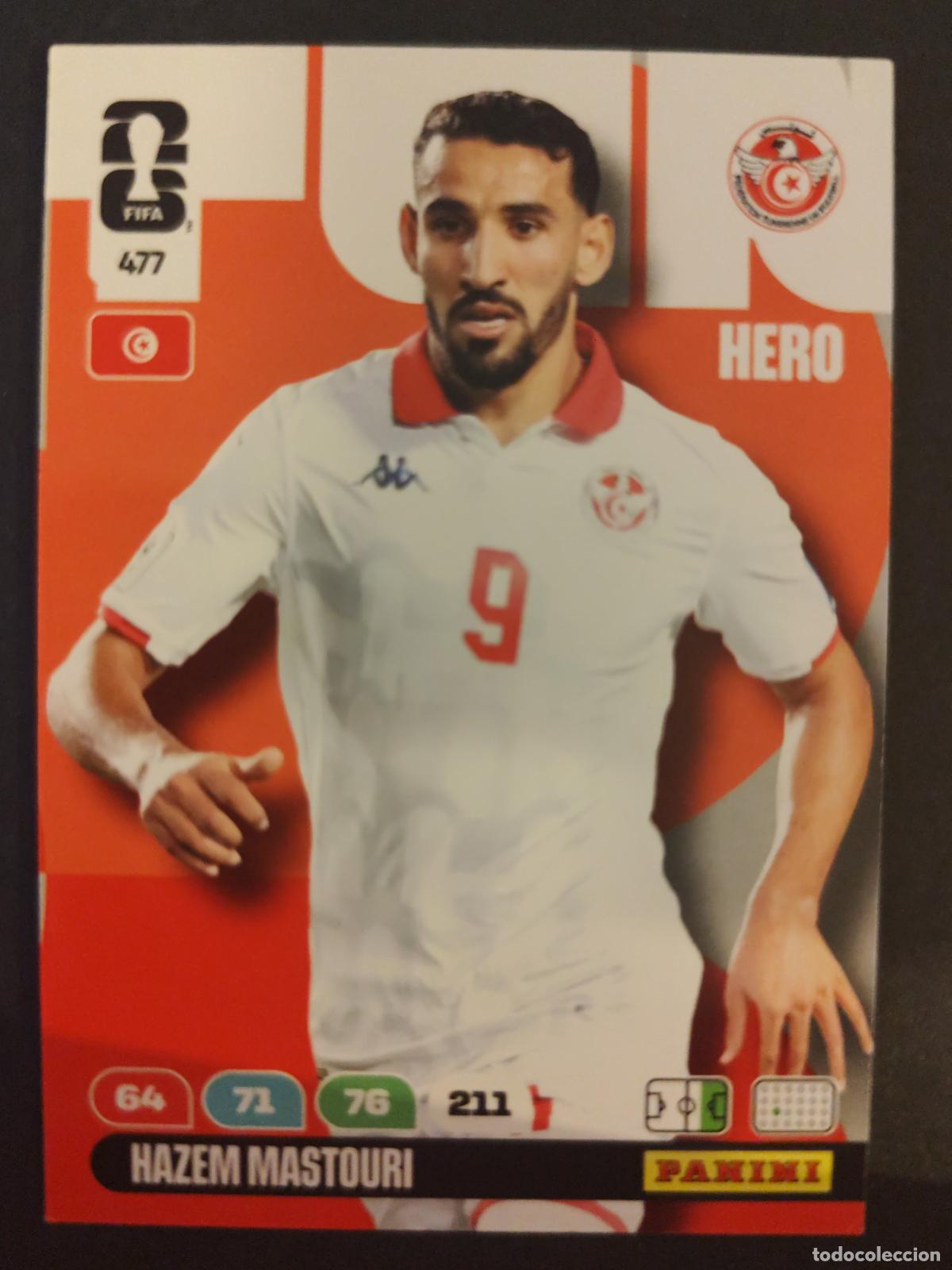 Cromos de Futebol: 477 HAZEM MASTOURI T&Uacute;NEZ ADRENALYN MUNDIAL FIFA WORLD CUP 2026 PANINI