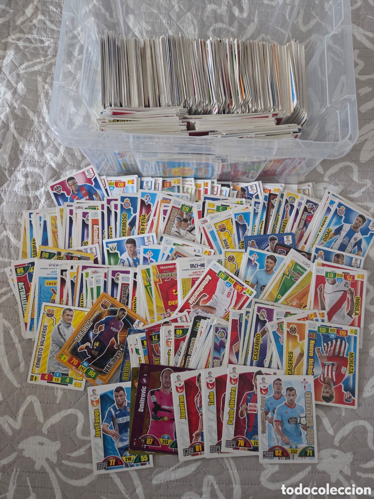 Figurine di Calcio: Lote cartas varias adrenalyn panini etc