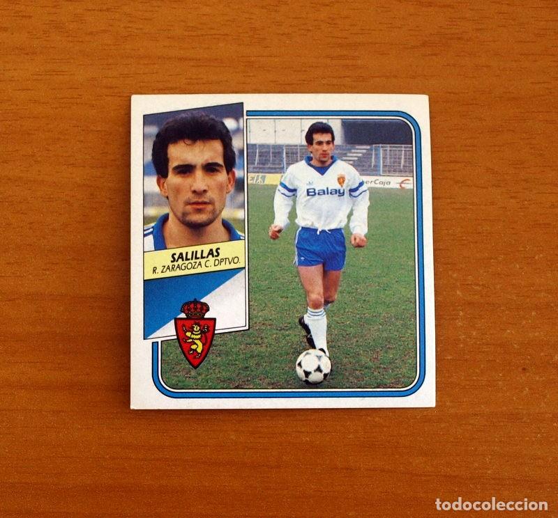 Figurine di Calcio: Real Zaragoza - Salillas - Ediciones Este Liga 1989-1990, 89-90 - Nunca Pegado