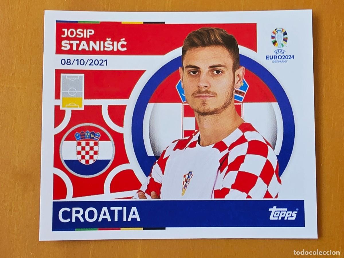 Figurine di Calcio: CRO 5 Josip Stani&scaron;ić, Croacia, Topps UEFA Euro 2024, Eurocopa Germany 24 sticker