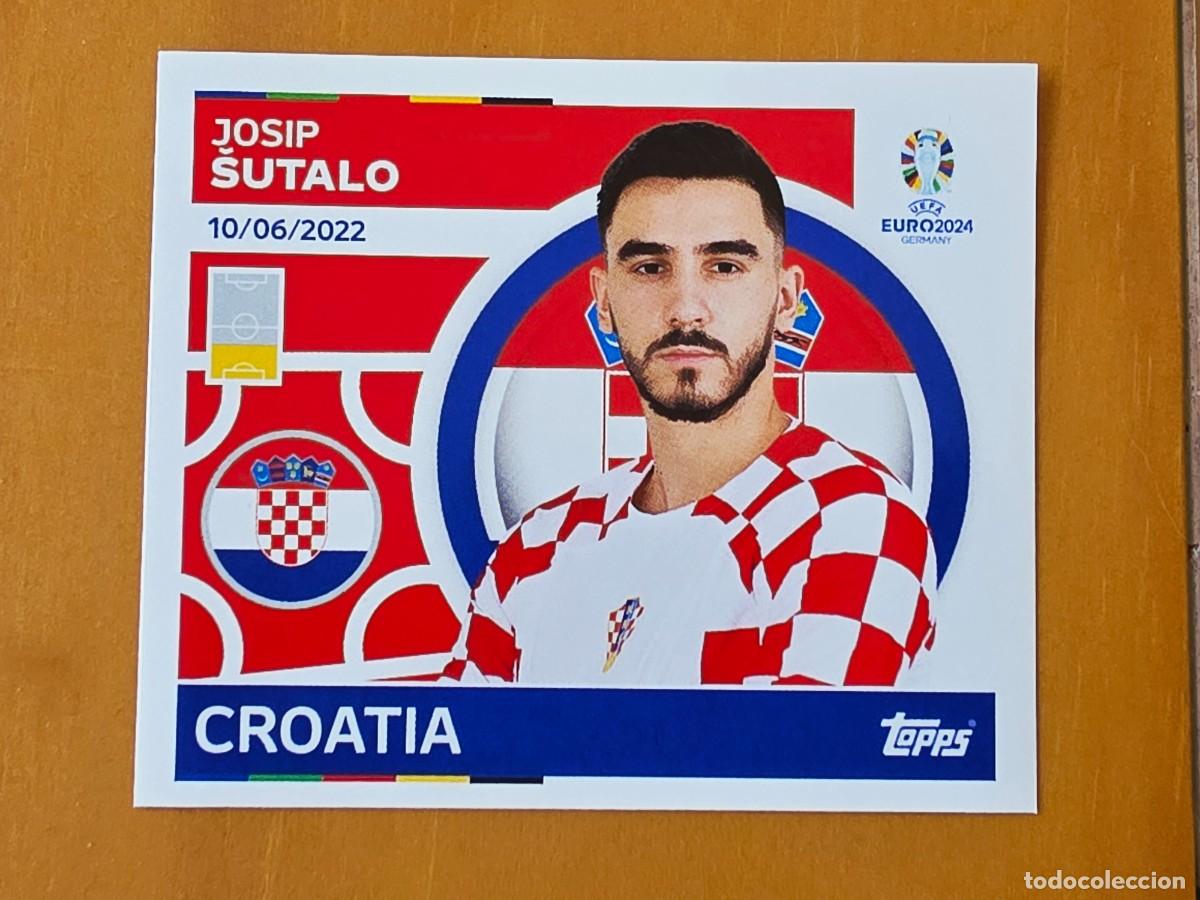 Figurine di Calcio: CRO 7 Josip &Scaron;utalo, Croacia, Topps UEFA Euro 2024, Eurocopa Germany 24 sticker
