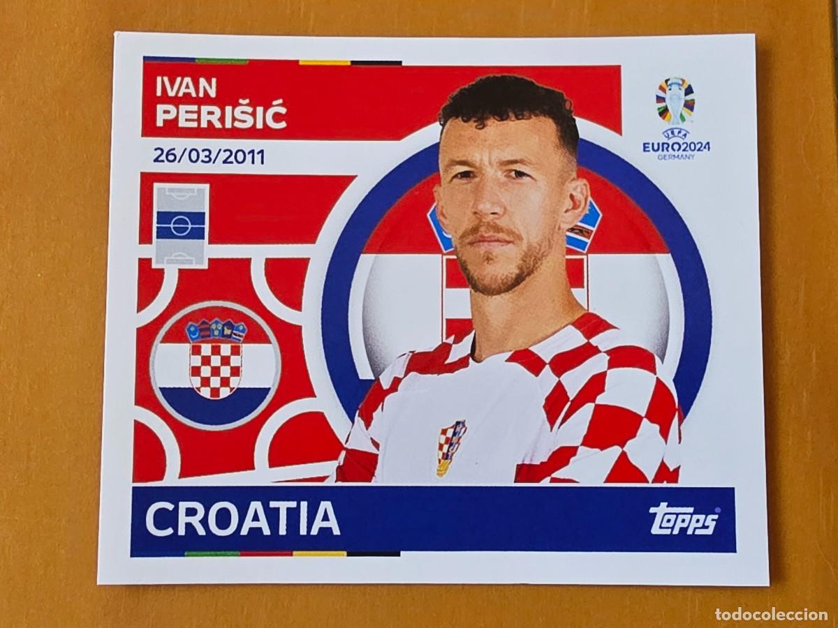 Cromos de f&uacute;tbol: CRO 14 Ivan Peri&scaron;ić, Croacia, Topps UEFA Euro 2024, Eurocopa Germany 24 sticker