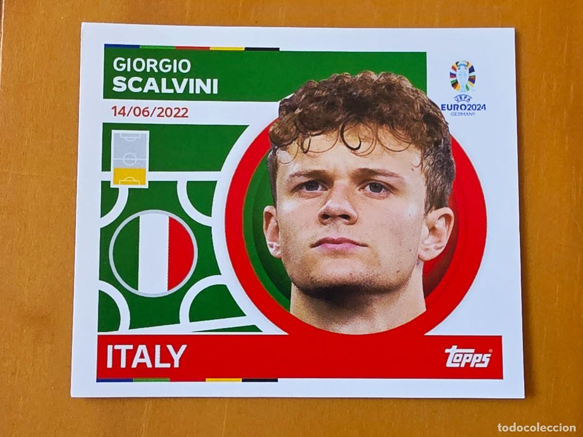 Cromos de f&uacute;tbol: ITA 8 Giorgio Scalvini, Italia, Topps UEFA Euro 2024, Eurocopa Germany 24 sticker