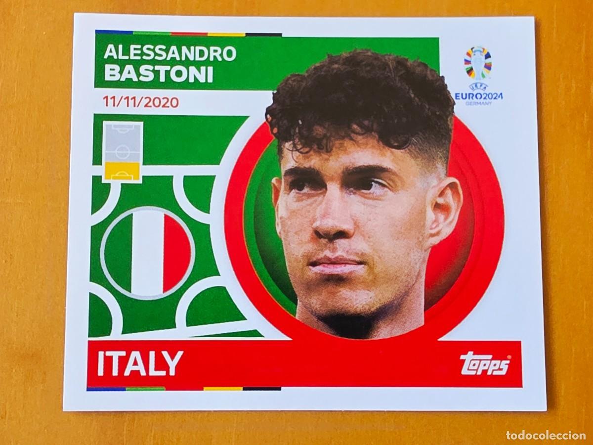 Cromos de f&uacute;tbol: ITA 9 Alessandro Bastoni, Italia, Topps UEFA Euro 2024, Eurocopa Germany 24 sticker